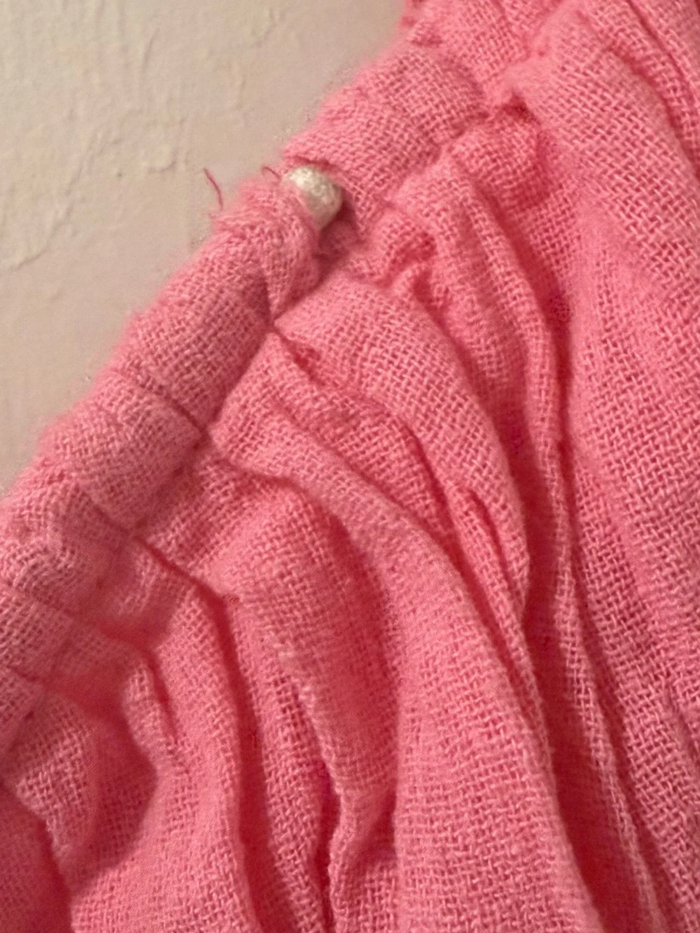 Free People Pink Smocked Peplum Long-Sleeve Top NWT